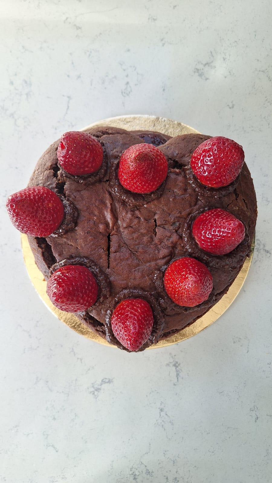 Cocoa Strawberry Cake